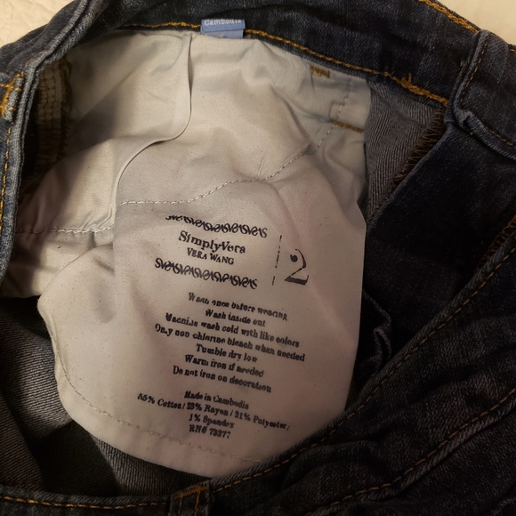 Simply Vera jeans, sz 2 - Picture 7 of 8